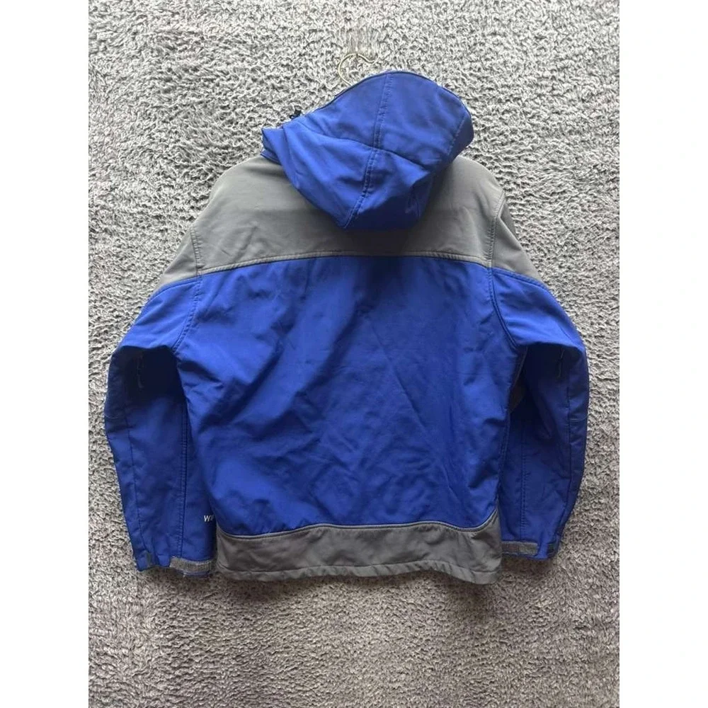 The North Face Summit Series Windstopper Hooded Jacket Blue Gray Mens‎ Size L